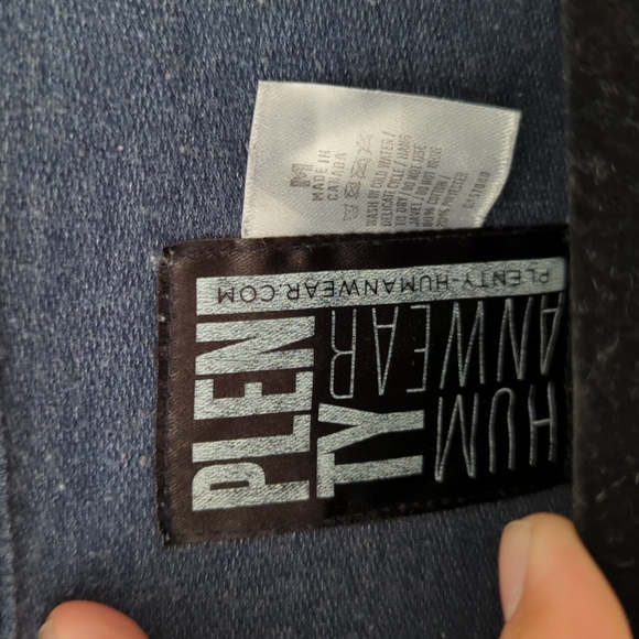 Plenty Humanwear blue and white sweater in medium - Picture 4 of 4